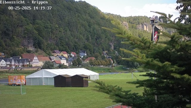time-lapse frame, Webcam in Bad Schandau Sächsische Schweiz webcam