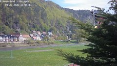 view from Webcam in Bad Schandau Sächsische Schweiz on 2026-04-25