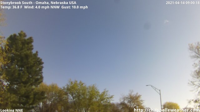 time-lapse frame, Stoneybrook South webcam