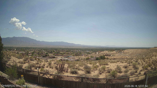view from ohmbrooCamNorth on 2026-08-18