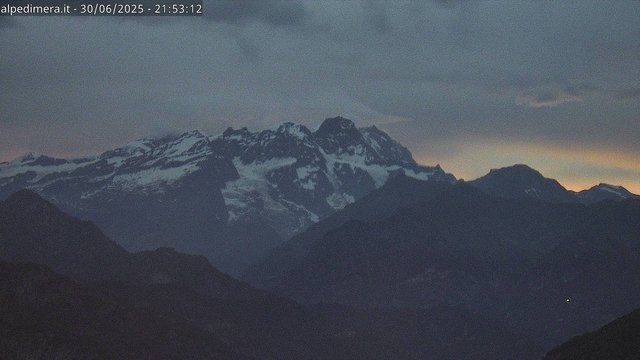 time-lapse frame, Alpe di Mera - Panorama Monte Rosa webcam
