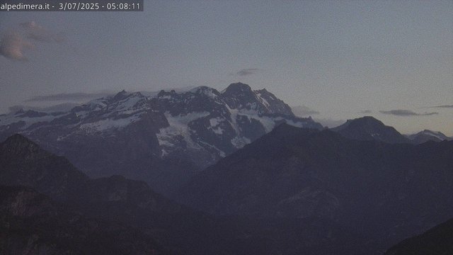 time-lapse frame, Alpe di Mera - Panorama Monte Rosa webcam
