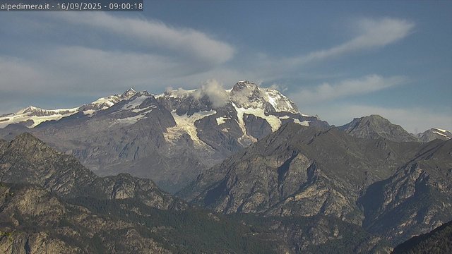 time-lapse frame, Alpe di Mera - Panorama Monte Rosa webcam