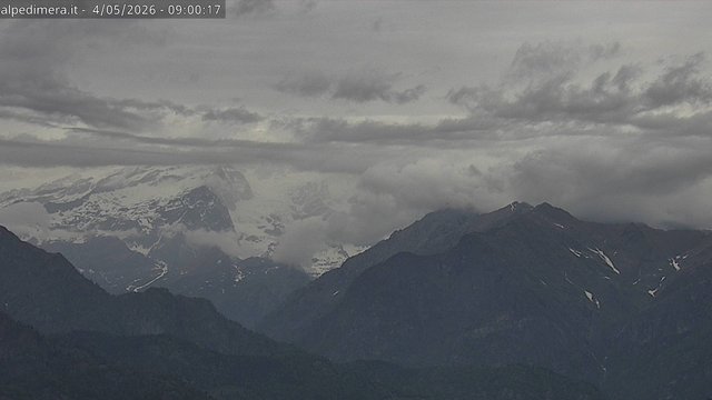time-lapse frame, Alpe di Mera - Panorama Monte Rosa webcam