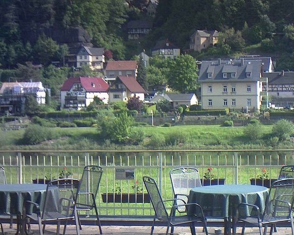 time-lapse frame, Webcam in Bad Schandau, Krippen & Postelwitz webcam