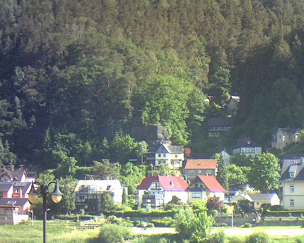 time-lapse frame, Webcam in Bad Schandau, Krippen & Postelwitz webcam