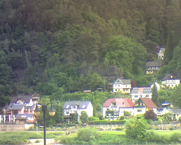 time-lapse frame, Webcam in Bad Schandau, Krippen & Postelwitz webcam