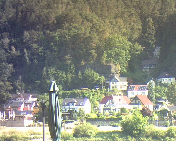 time-lapse frame, Webcam in Bad Schandau, Krippen & Postelwitz webcam