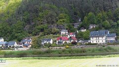 view from Webcam in Bad Schandau, Krippen & Postelwitz on 2025-05-09