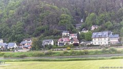 view from Webcam in Bad Schandau, Krippen & Postelwitz on 2025-05-14