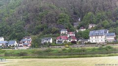 view from Webcam in Bad Schandau, Krippen & Postelwitz on 2025-05-24
