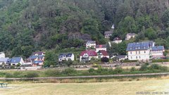 view from Webcam in Bad Schandau, Krippen & Postelwitz on 2025-06-28