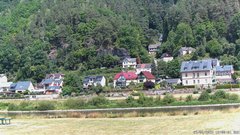 view from Webcam in Bad Schandau, Krippen & Postelwitz on 2025-06-29