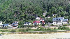 view from Webcam in Bad Schandau, Krippen & Postelwitz on 2025-07-01