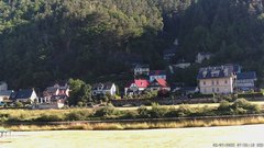 view from Webcam in Bad Schandau, Krippen & Postelwitz on 2025-07-02