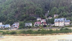 view from Webcam in Bad Schandau, Krippen & Postelwitz on 2025-07-09