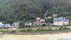view from Webcam in Bad Schandau, Krippen & Postelwitz on 2025-07-11