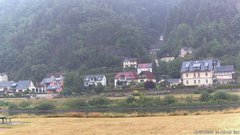 view from Webcam in Bad Schandau, Krippen & Postelwitz on 2025-07-12