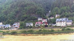 view from Webcam in Bad Schandau, Krippen & Postelwitz on 2025-07-12
