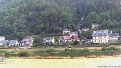 view from Webcam in Bad Schandau, Krippen & Postelwitz on 2025-07-13