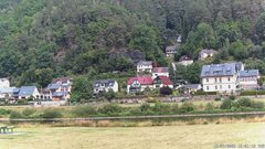 view from Webcam in Bad Schandau, Krippen & Postelwitz on 2025-07-15
