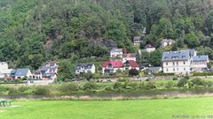 view from Webcam in Bad Schandau, Krippen & Postelwitz on 2025-07-29