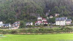 view from Webcam in Bad Schandau, Krippen & Postelwitz on 2025-07-30