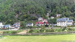 view from Webcam in Bad Schandau, Krippen & Postelwitz on 2025-08-17