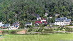 view from Webcam in Bad Schandau, Krippen & Postelwitz on 2025-08-20