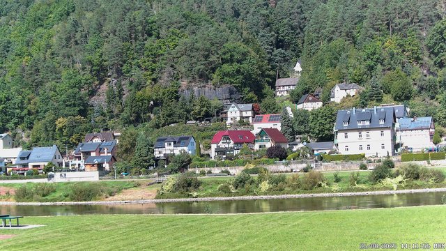 time-lapse frame, Webcam in Bad Schandau, Krippen & Postelwitz webcam