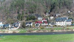 view from Webcam in Bad Schandau, Krippen & Postelwitz on 2026-04-06