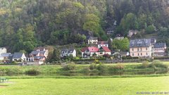 view from Webcam in Bad Schandau, Krippen & Postelwitz on 2026-05-09