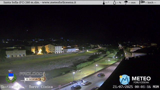time-lapse frame, Santa Sofia - Torre Civica webcam