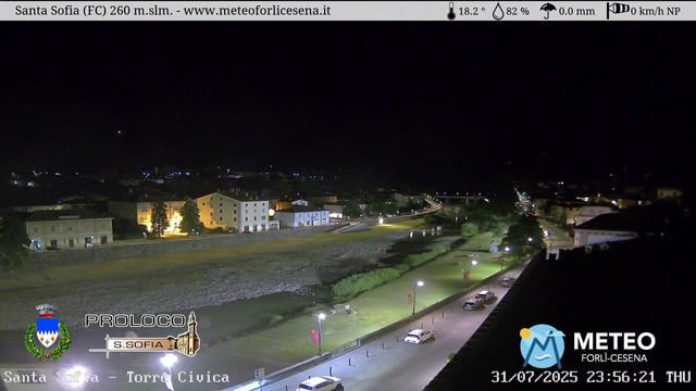 time-lapse frame, Santa Sofia - Torre Civica webcam