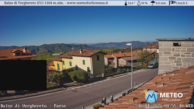 time-lapse frame, Balze di Verghereto - Paese webcam