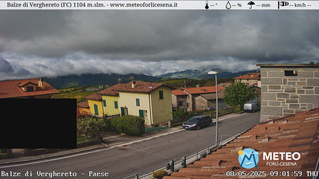 time-lapse frame, Balze di Verghereto - Paese webcam