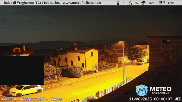 time-lapse frame, Balze di Verghereto - Paese webcam