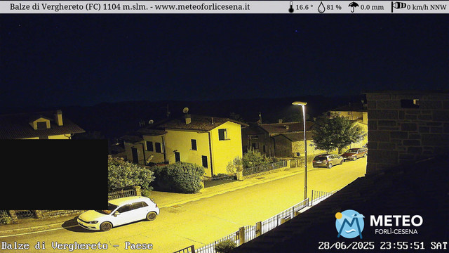 time-lapse frame, Balze di Verghereto - Paese webcam