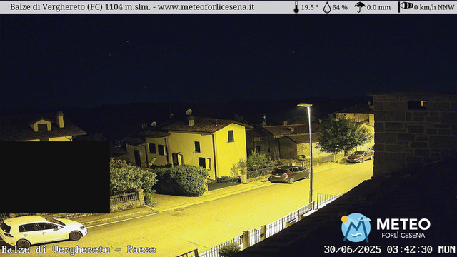 time-lapse frame, Balze di Verghereto - Paese webcam