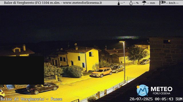 time-lapse frame, Balze di Verghereto - Paese webcam