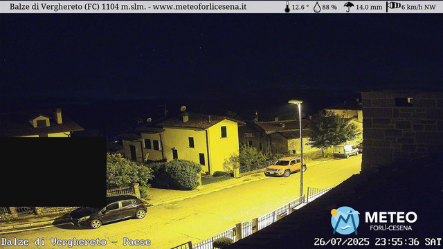 time-lapse frame, Balze di Verghereto - Paese webcam