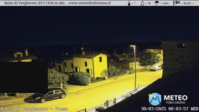 time-lapse frame, Balze di Verghereto - Paese webcam
