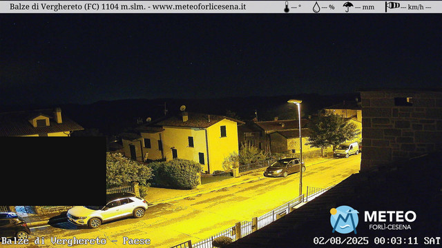 time-lapse frame, Balze di Verghereto - Paese webcam