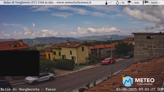 time-lapse frame, Balze di Verghereto - Paese webcam