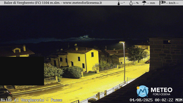 time-lapse frame, Balze di Verghereto - Paese webcam