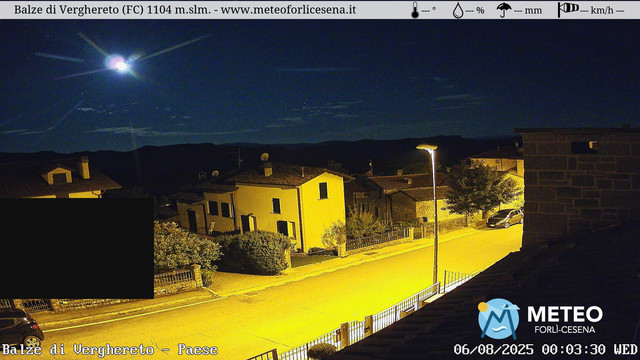 time-lapse frame, Balze di Verghereto - Paese webcam
