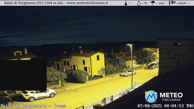 time-lapse frame, Balze di Verghereto - Paese webcam