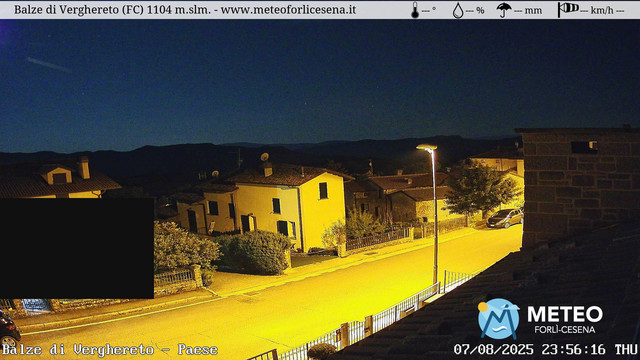 time-lapse frame, Balze di Verghereto - Paese webcam