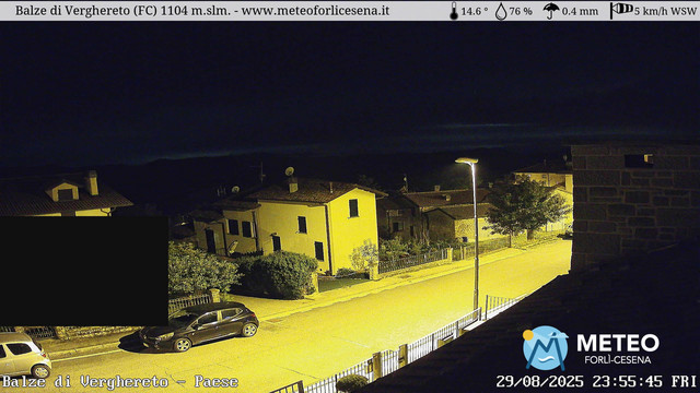 time-lapse frame, Balze di Verghereto - Paese webcam