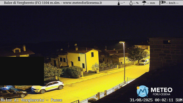 time-lapse frame, Balze di Verghereto - Paese webcam